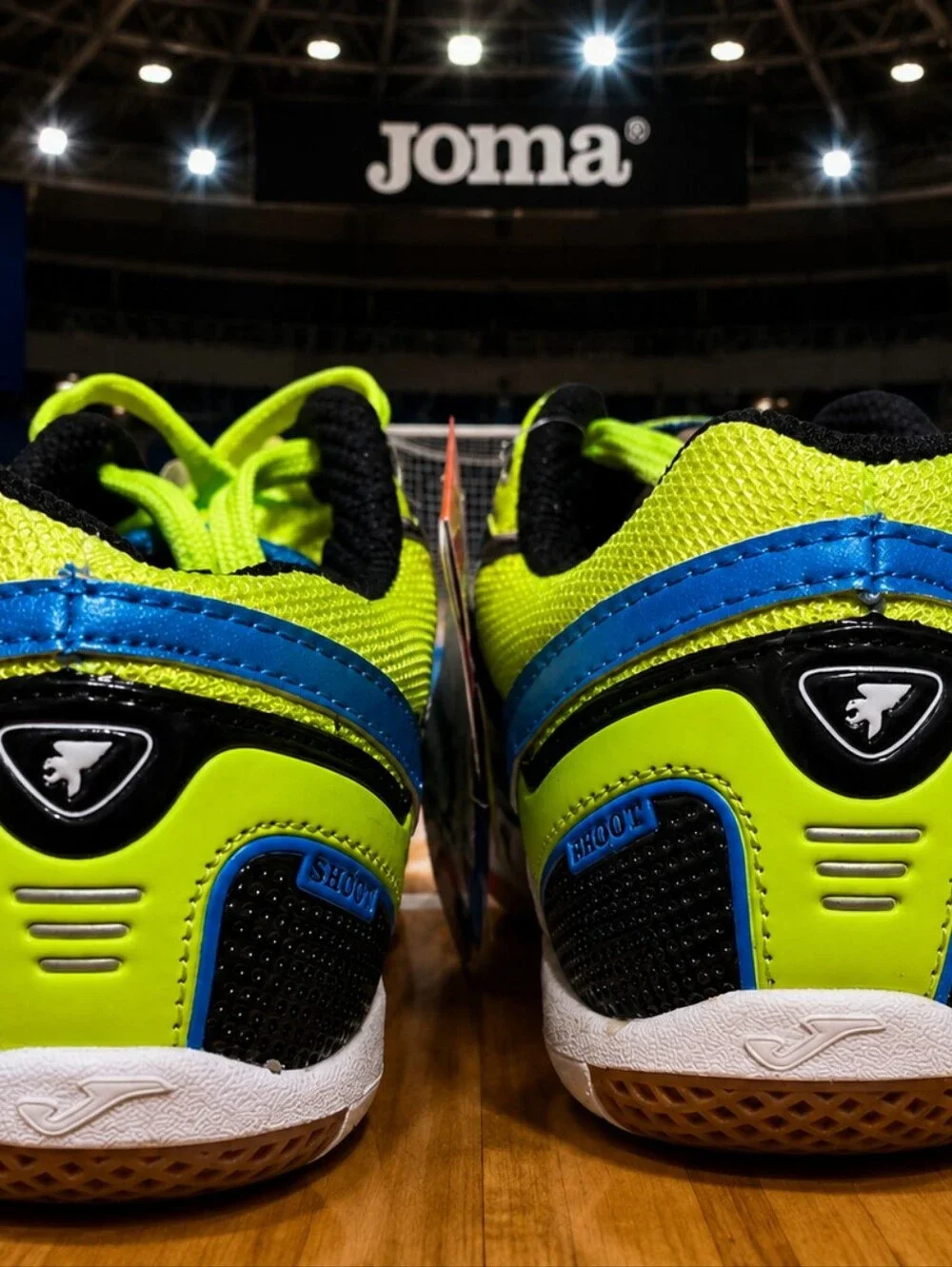 Joma Dribling 209 Piso Indoor Soccer Shoes EU 39 US 6.5 Futsal Neon Yellow Blue